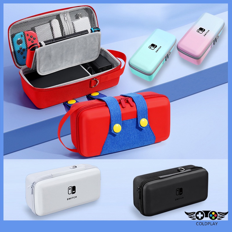  Túi Đựng Máy Chơi Game Nintendo Switch OLED Cứng Sức Chứa Lớn Chống Nước Chống Rơi Kèm 10 Thẻ Game 