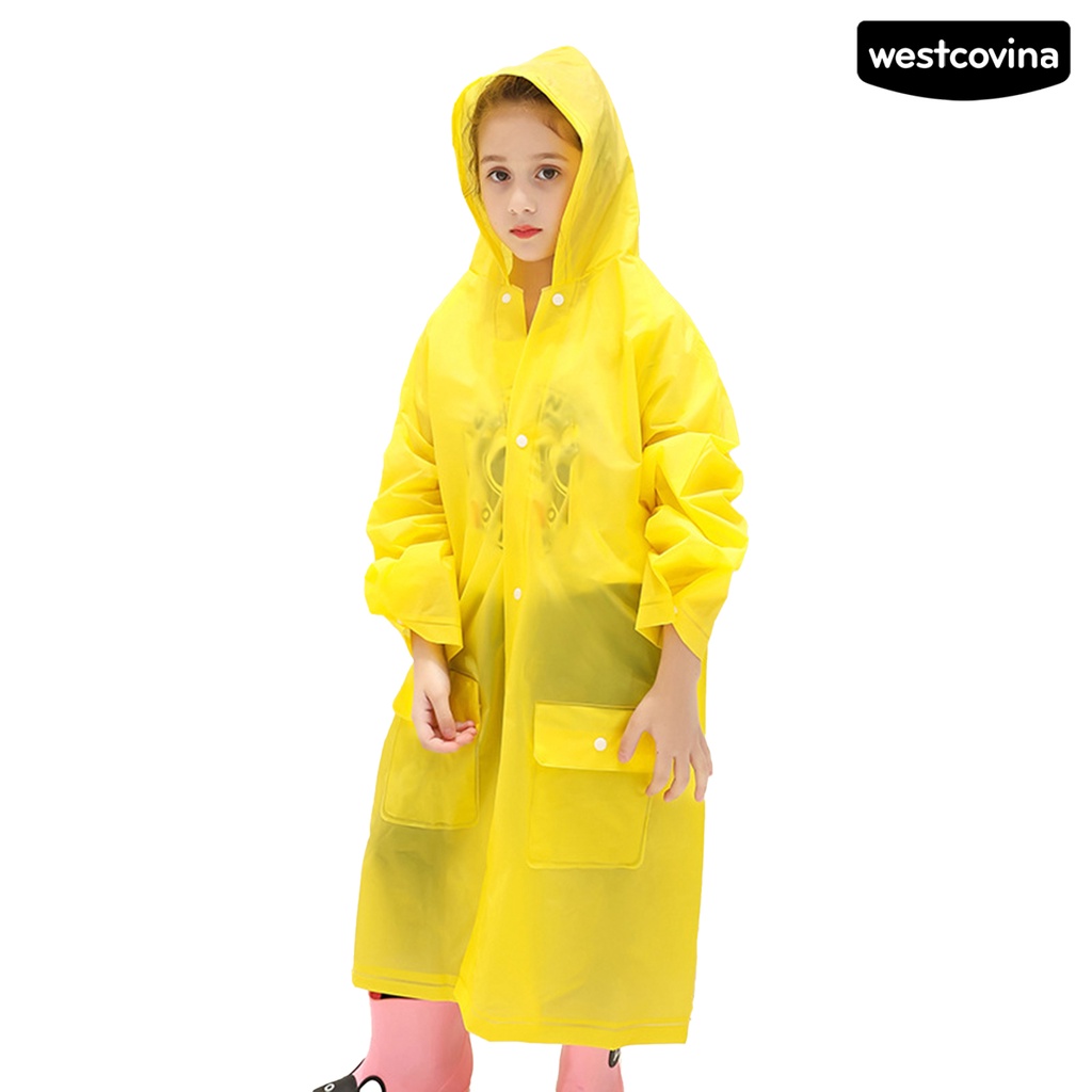 [COD]☁Áo Mưa Có Mũ Trùm Chống Rò Rỉ Thân Thiện Với Môi Trường Màu Sắc Tinh Khiết Dành Cho Trẻ
