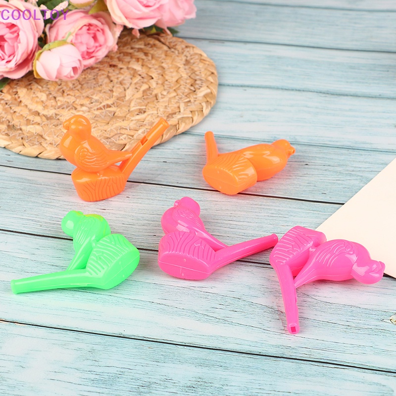 Cooltoy Bộ 5 Còi Thổi Nước Nhiều Màu Bằng Nhựa Tạo Tiếng Ồn Đồ Chơi Cho Chim