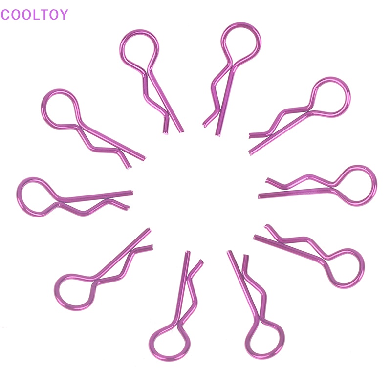 Set 10 Kẹp Kim Loại Cho Xe Đồ Chơi SCX10 Wraith TRX4 TRX6 HSP