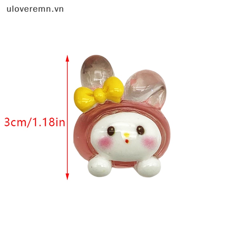 Bộ 2 Đồ trang trí Búp Bê Sanrio Dạ Quang Dùng Trang Trí Tiểu Cảnh