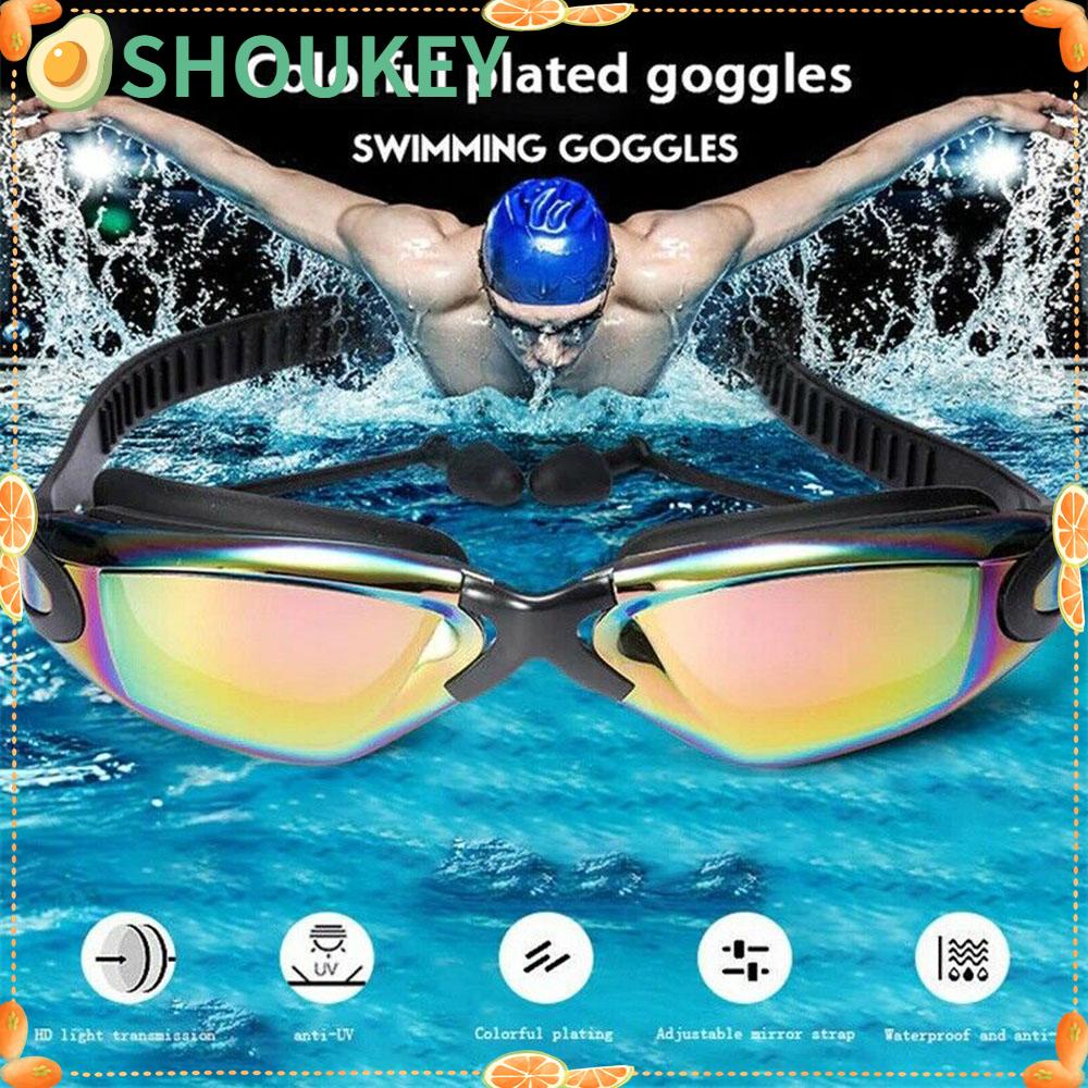 Kính Bơi Chuyên Nghiệp Bằng Silicone Chống Thấm Nước SHOUKEY