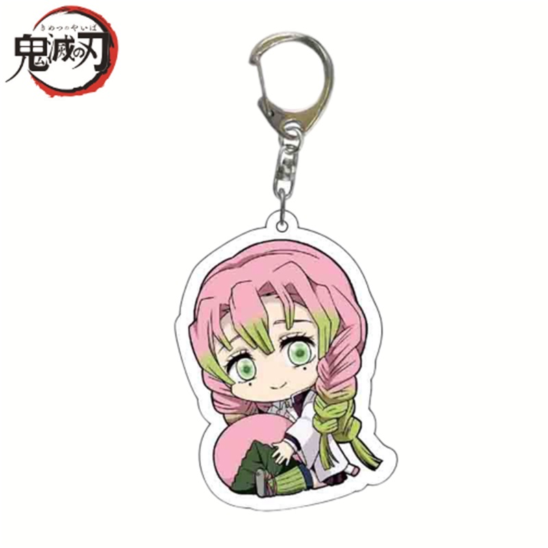 Móc Khóa Điện Thoại / Ví Cầm Tay Hai Mặt Họa Tiết Nhân Vật Hoạt Hình Demon Slayer Tanjiro Nhật Bản Thích Hợp Làm Quà Tặng