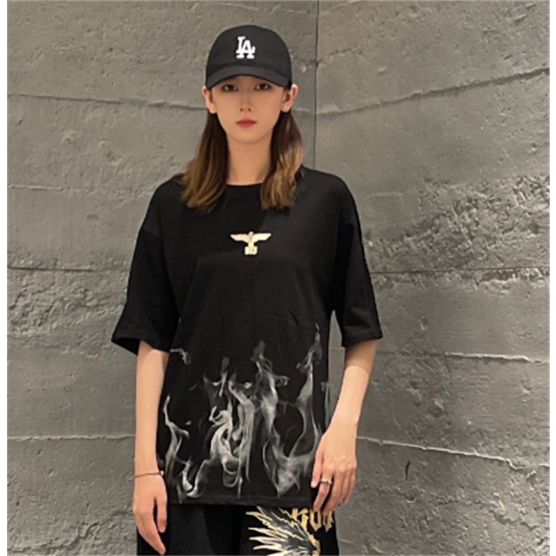 Áo Thun Cotton Tay Ngắn Dáng Rộng In Chữ BO-Y Plus Size Unisex