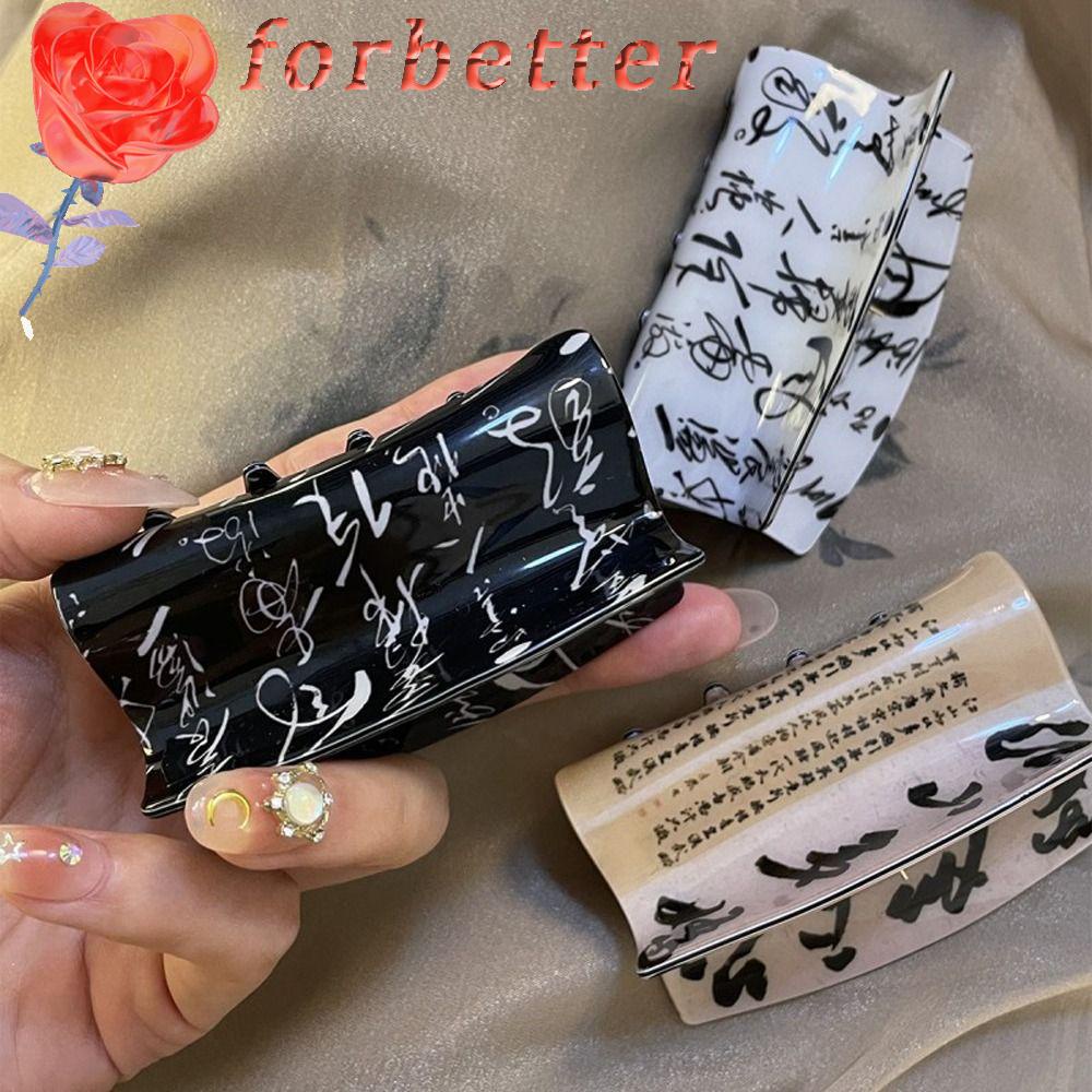 Kẹp Tóc Đuôi Ngựa Cỡ Lớn In Họa Tiết Phong Cách Trung Hoa Cổ Điển Thời Trang