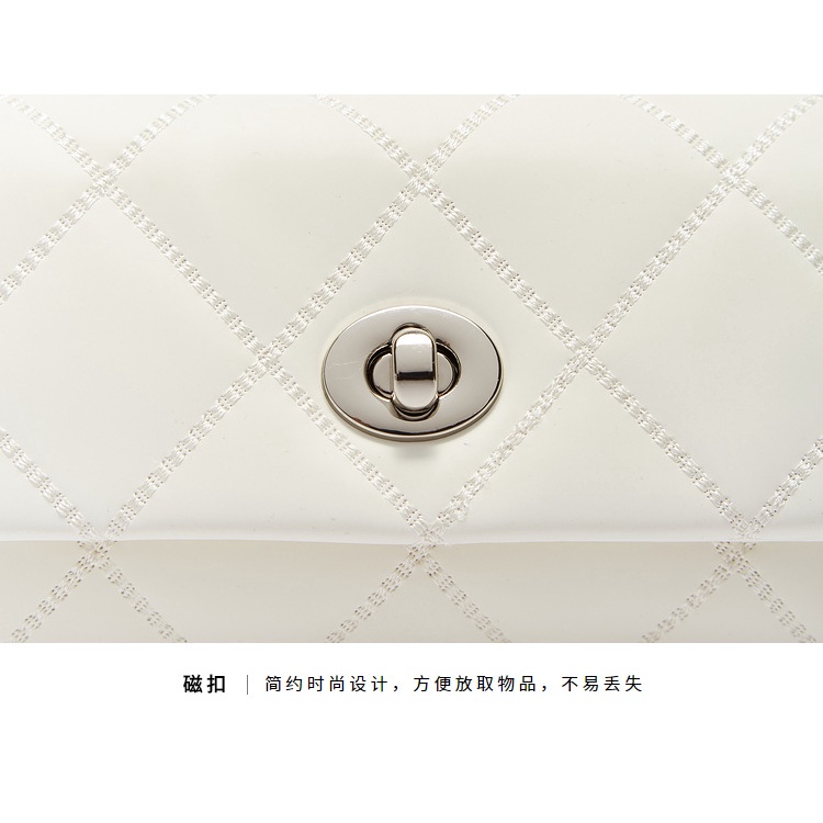 Túi Xách Đeo Vai Họa Tiết Sọc Caro Đính Kim Cương Thời Trang Cho Nữ