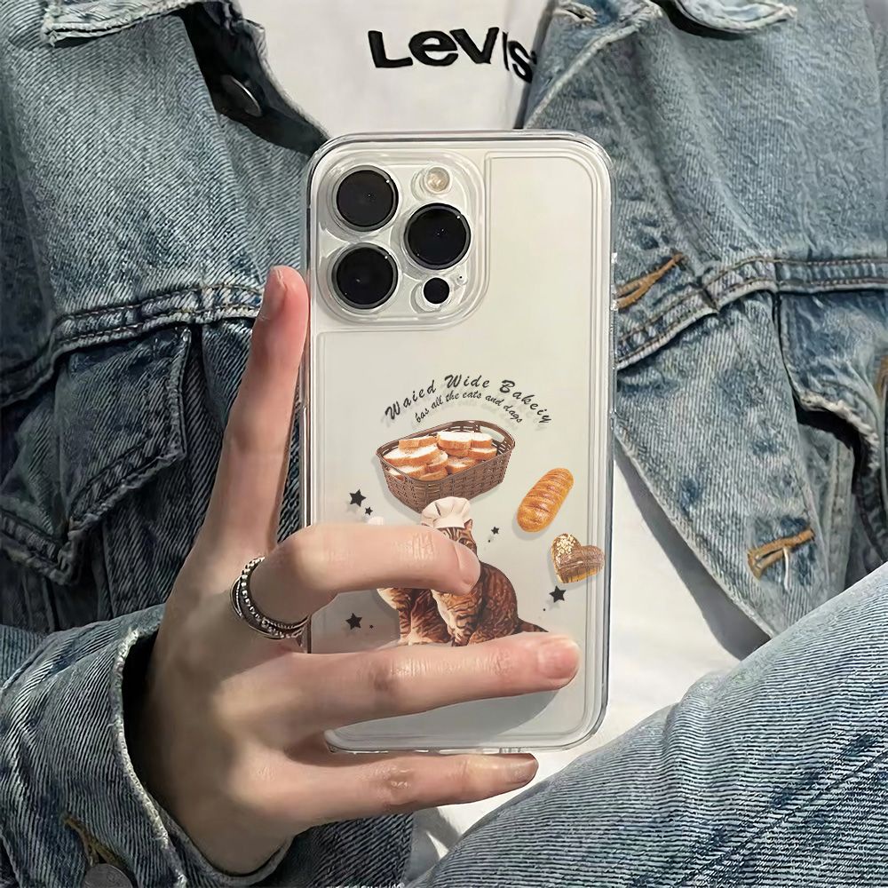 ✅Ốp Điện Thoại Mềm Chống Sốc Họa Tiết Hoạt Hình Đơn Giản Cho Iphone 14pro11 12 max 78 6In13