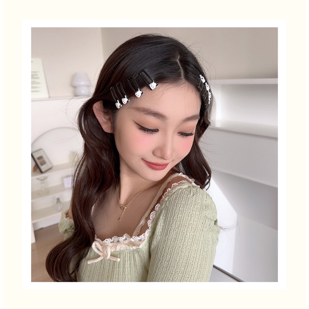 Kẹp Tóc Họa Tiết Hoạt Hình Phong Cách Hàn Quốc Đơn Giản Thời Trang Cho Nữ