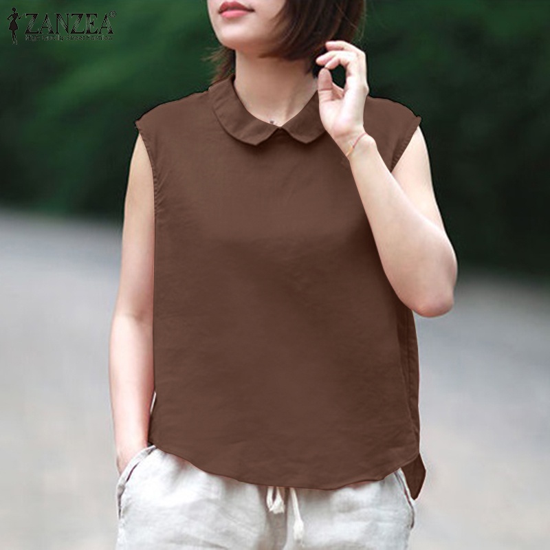 Zanzea Áo Nữ Không Tay Hở Lưng Thời Trang Quyến Rũ