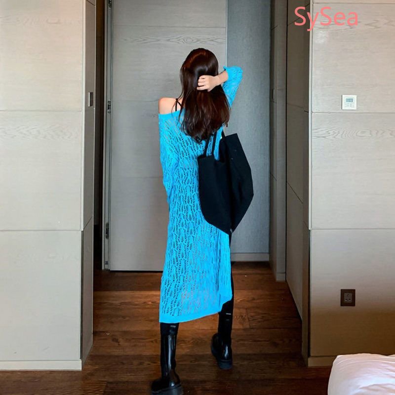 Áo Dệt Kim Chống Nắng Thiết Kế Xẻ Tà Thời Trang Mùa Hè Cho Nữ