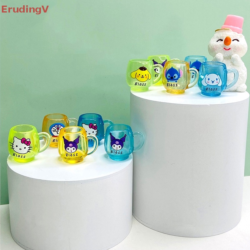 SANRIO Set 5 Cốc Nước Mini 1: 12 Dùng Trang Trí Nhà Búp Bê