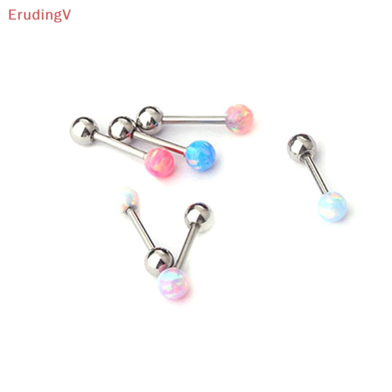 1 Khuyên Tai Dạng Xoắn Ốc Nhiều Màu Sắc Đính Đá Opal Cho Nữ