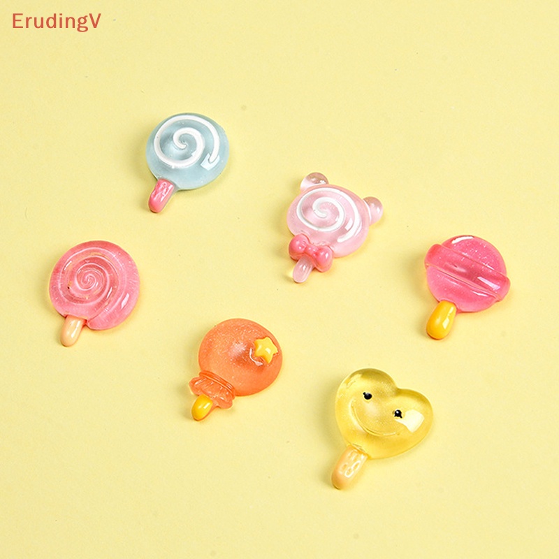 Set 10 Đồ Chơi Búp Bê Gấu Kẹo Lollipop Màu Sắc Ngẫu Nhiên