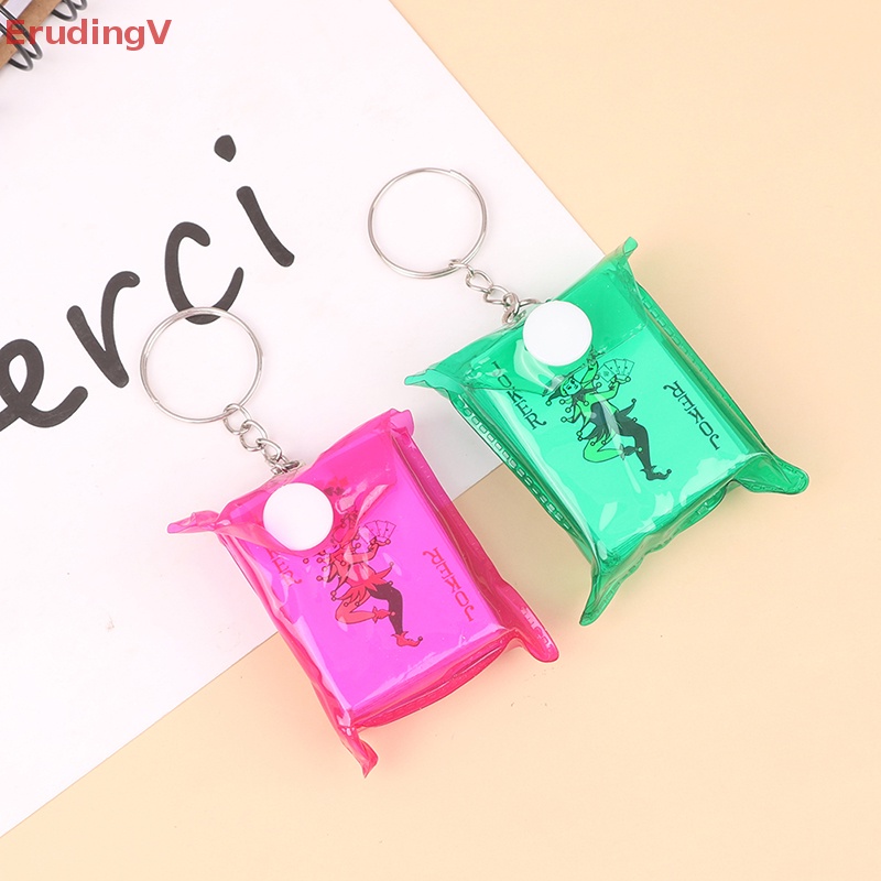 [ErudingV] Móc Khóa Mini Hình Lá Bài Poker Sáng Tạo Vui Nhộn Cho Nam Và Nữ [Mới]