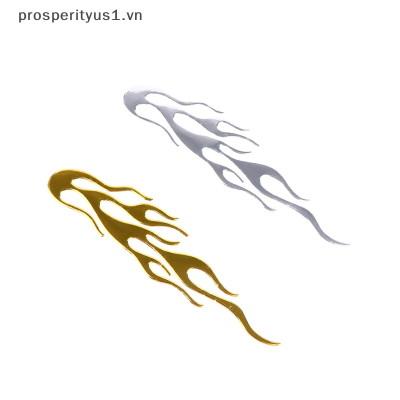 Đề Can Vinyl Phản Quang Họa Tiết Ngọn Lửa 3d Trang Trí Xe Hơi / Xe Máy prosperityus1 [20 * 4CM]