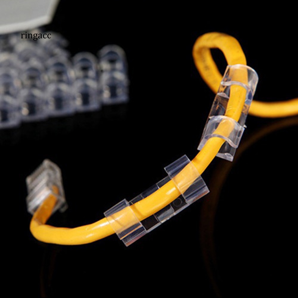 Set 20 Kẹp Cố Định Dây Cáp Tự Dính Tiện Lợi Giá Đỡ