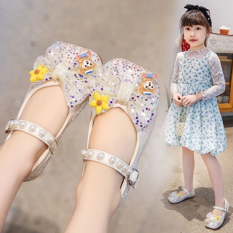 Giày Búp Bê Công Chúa Elsa Đế Siêu Mềm Thời Trang Mùa Hè Cho Bé Gái