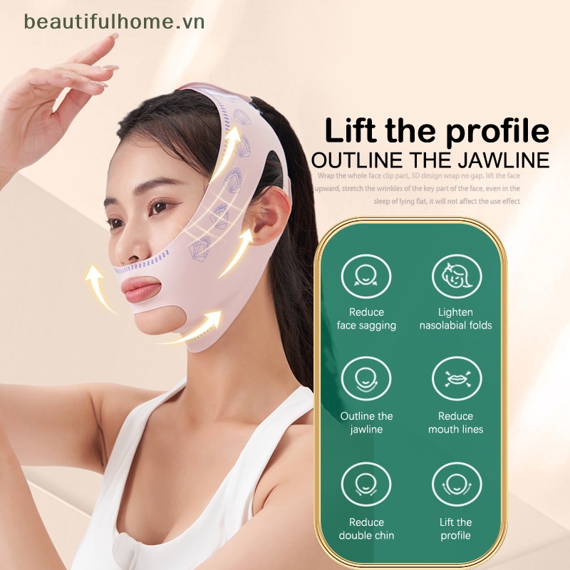 Đai Đeo Nâng Cơ Mặt Tạo Cằm Chữ V Chống Nếp Nhăn Lifg