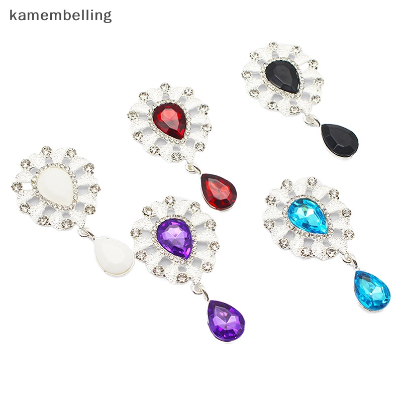 Trâm Cài Áo Hình Giọt Nước Đính Đá Thủ Công Sáng Tạo