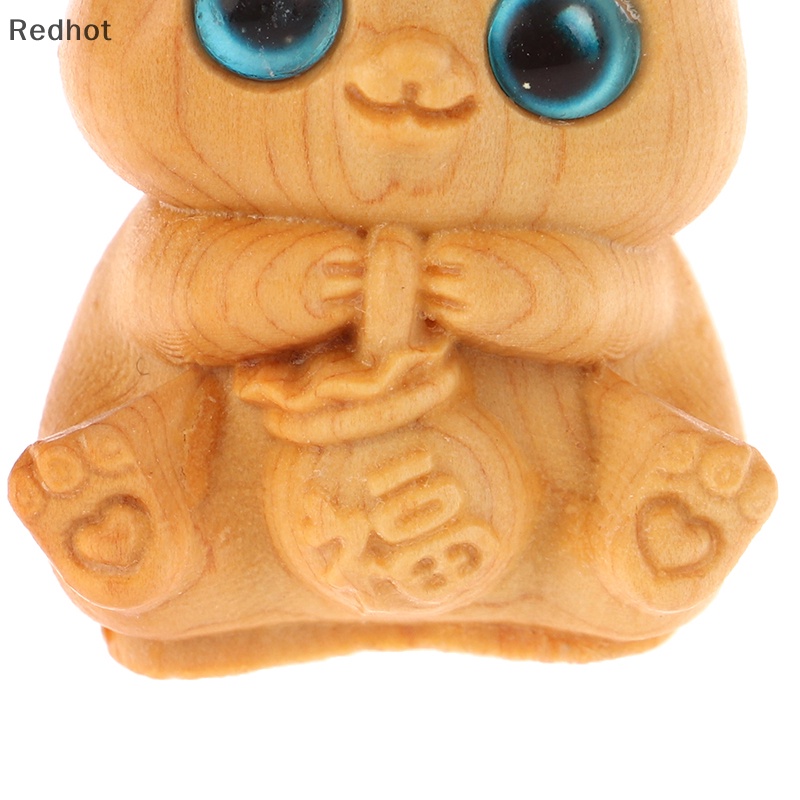 < Redhot > Mặt Dây Treo Trang Trí Túi Xách / Xe Hơi Thủ Công Hình Thỏ Tifu Mini Bằng Gỗ Khắc Thủ Công Dễ Thương Thích Hợp Làm Quà Tặng Cho Bé