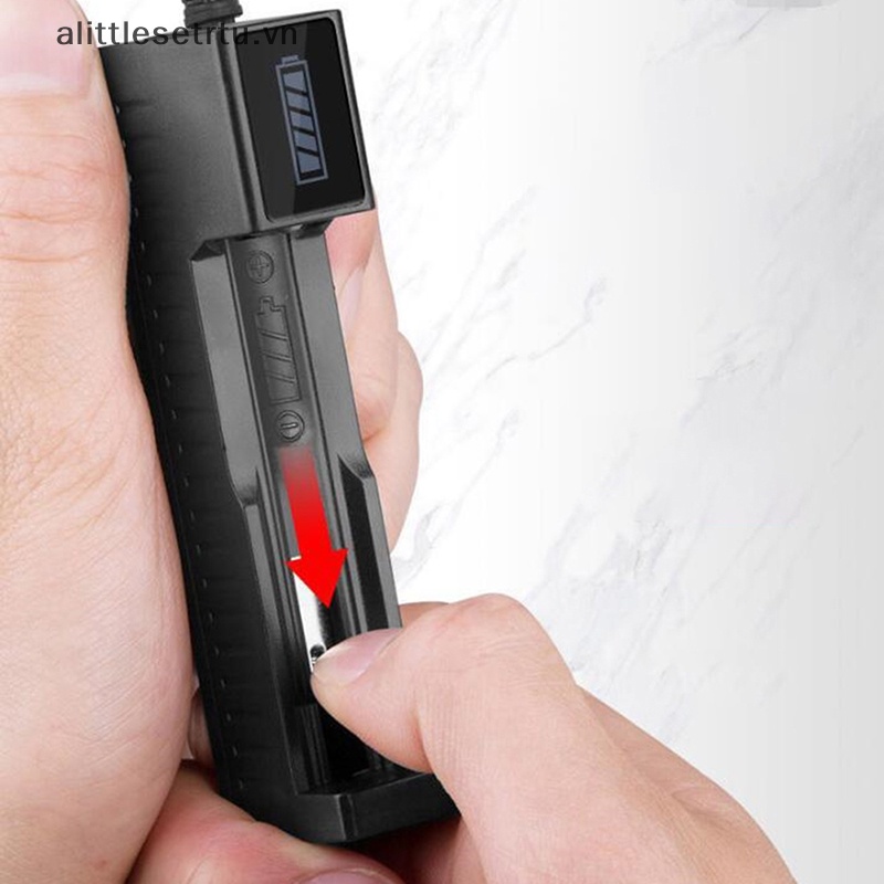 Cục Sạc Thông Minh Alittlesetrtu 1 Cổng USB Có Đèn LED Cho 18650