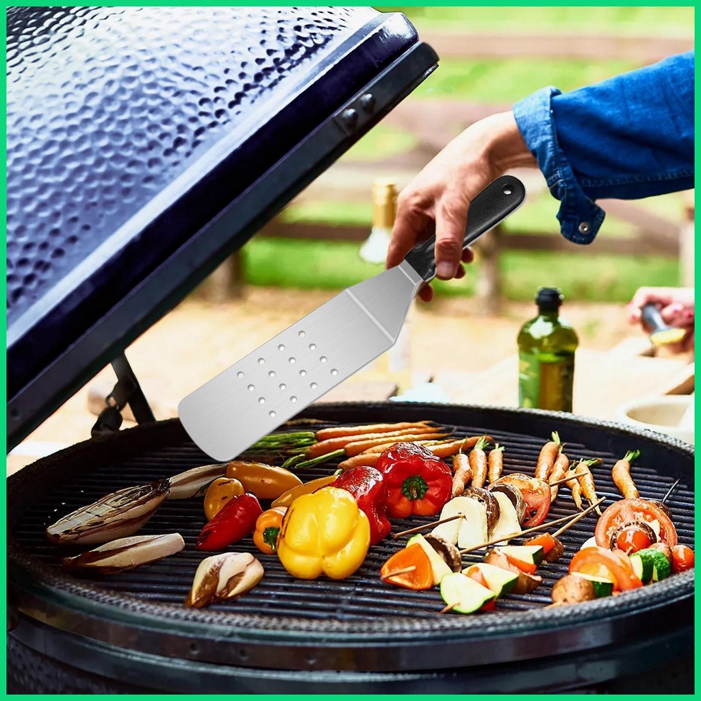 Bộ Dụng Cụ Nướng Bbq Bằng Kim Loại Chống Rỉ Kèm Tay Cầm Thoải Mái Tiện Dụng