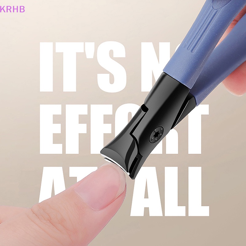 Krhb Kìm Cắt Móng Tay Miệng Rộng Bằng Thép Không Gỉ Chống Văng Bảo Vệ Chính Xác Mới