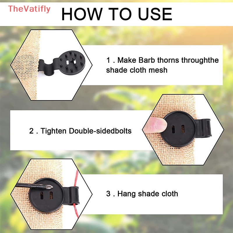 Set 1 / 5 Kẹp Cố Định Lều Chống Nắng Chống Chim Cho Nhà Kính