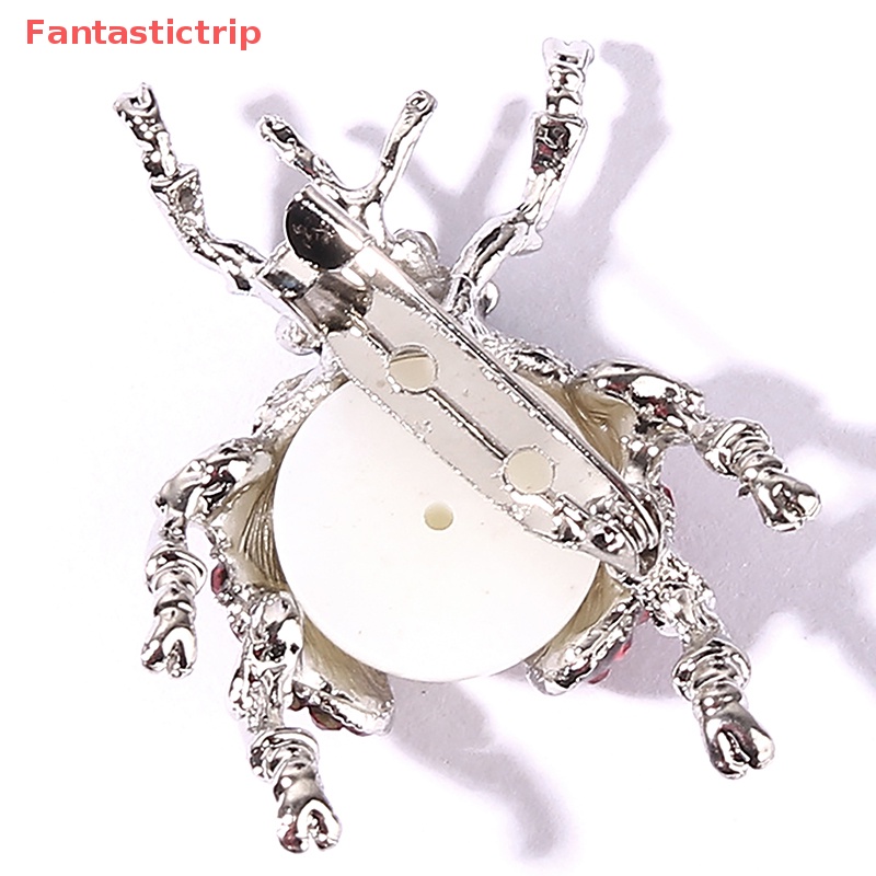 Ghim Cài Áo Hình Bọ Cánh Cứng Đính Đá Nhân Tạo Thời Trang