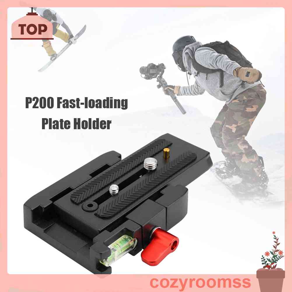 Tấm Tháo Lắp Nhanh P200 Bằng Hợp Kim Nhôm Cho Chân Tripod Manfrotto 501 Q5