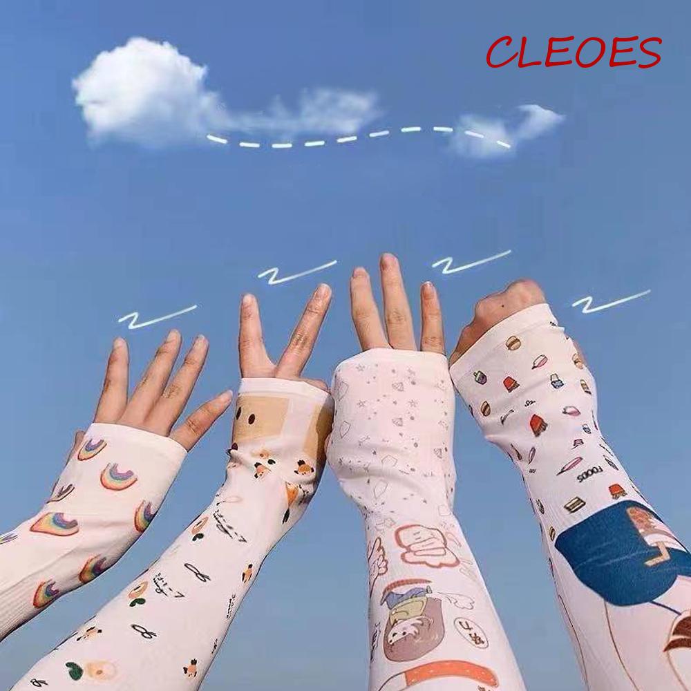 Vớ Bảo Vệ Cánh Tay Chống Nắng In Họa Tiết CLEOES Cho Nữ