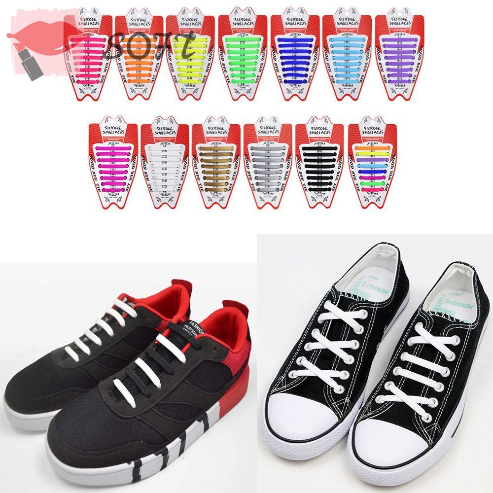 Dây Giày Bằng Silicone Co Giãn Không Cần Buộc Dành Cho Nam Nữ