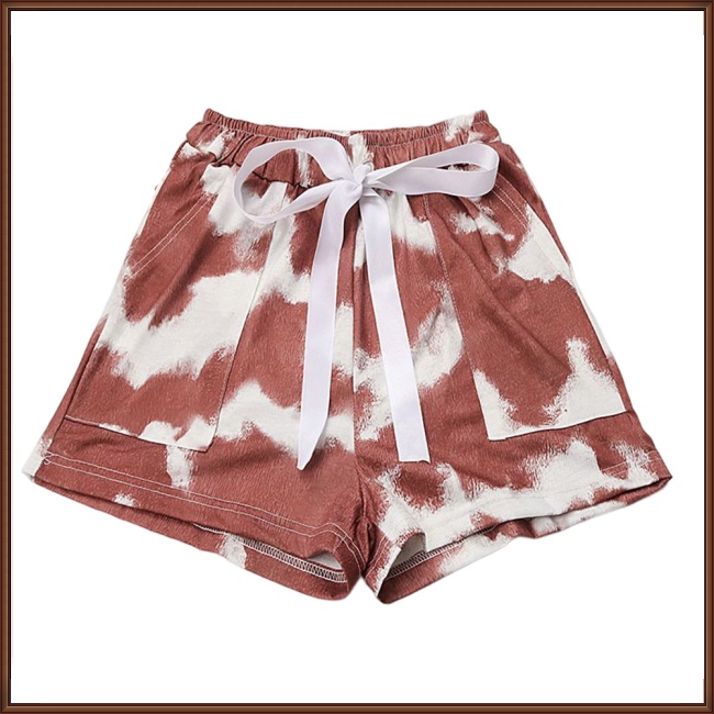 Quần Short 35% Cotton Ống Rộng Nhuộm Màu Thời Trang Mùa Hè Hàng Mới Dành Cho Bạn Nữ 65%