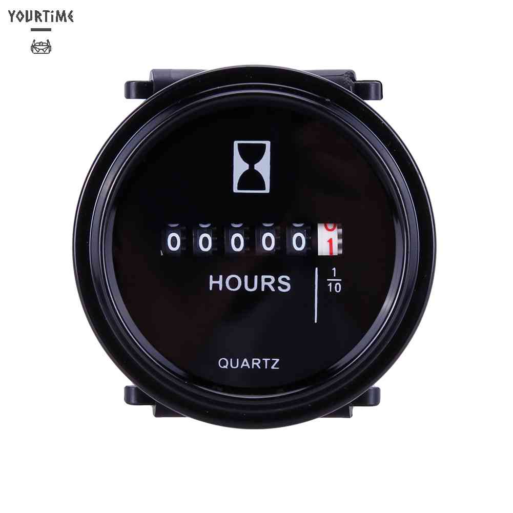 Đồng Hồ Đo Giờ 12v 24v 36v Màn Hình Tròn 2 &quot;Chống Thấm Nước Chuyên Dụng Cho Tàu