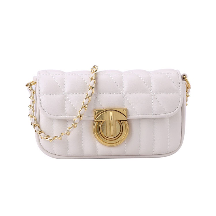 Túi Đeo Chéo Da pu Phối Dây Xích Thời Trang Sang Trọng Cho Nữ