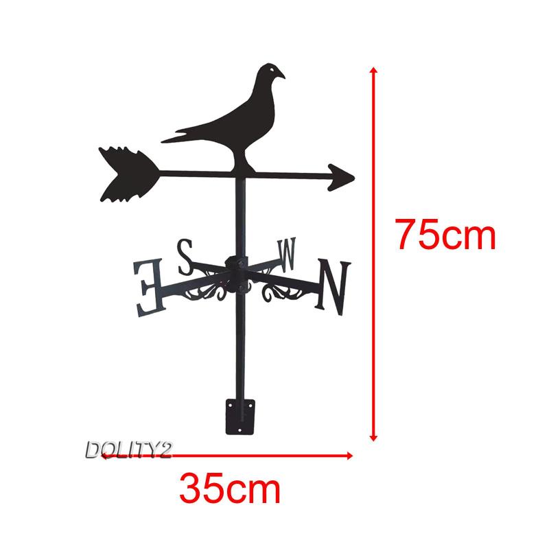 [Dolity2] Dụng Cụ Đo Hướng Gió Bằng Sắt Rèn Luyện Thời Tiết Cho Sân Vườn