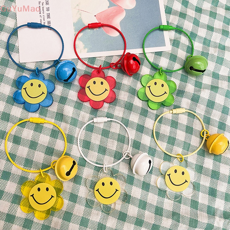 Móc Khóa Hình Hoa Hướng Dương Bằng Acrylic Trong Suốt Dễ Thương