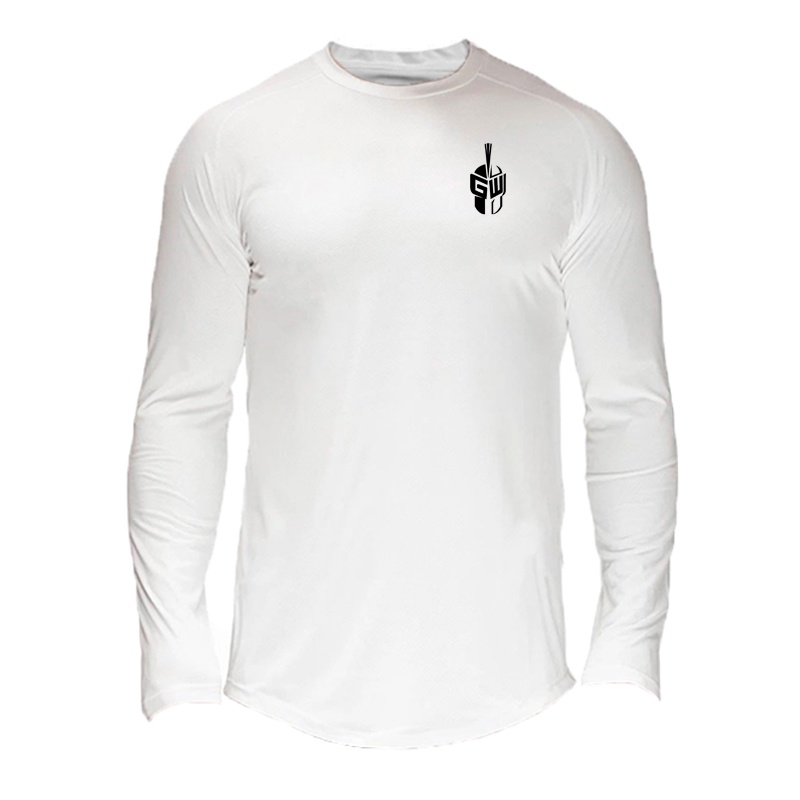 Áo Thun Tay Dài Phối Lưới Mềm Mại Thời Trang Xuân Thu Cho Nam