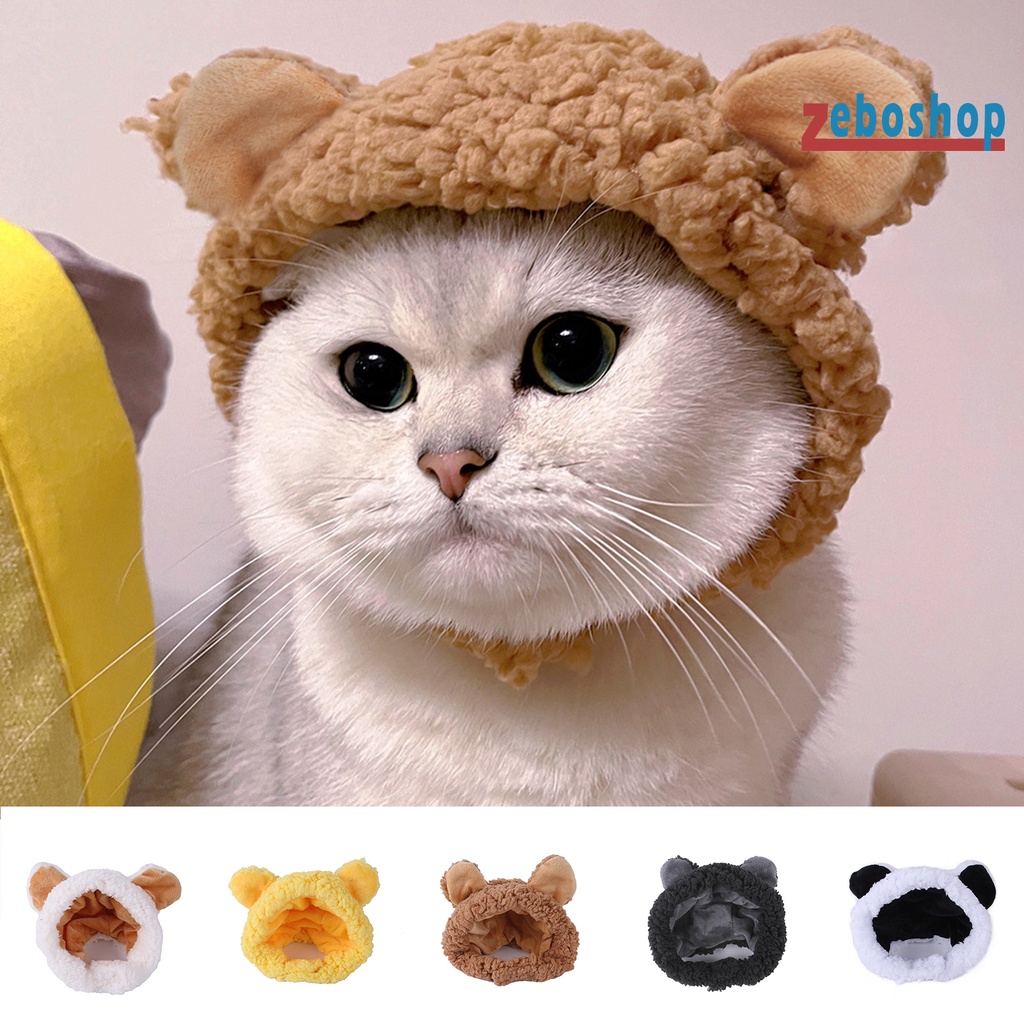 Mũ Hóa Trang Hình Gấu Dễ Thương Cho Thú Cưng