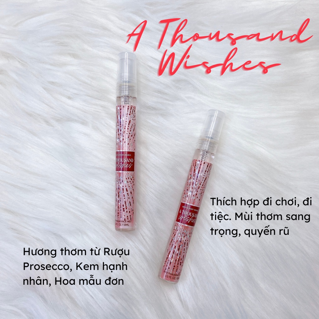 Body Mist Bath and Body Works 10ML Xịt Thơm Toàn Thân