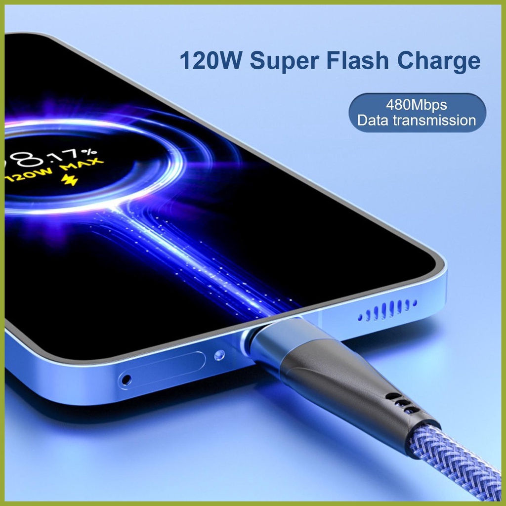 Dây Cáp Sạc USB Type C 120W 10A Cho Điện Thoại