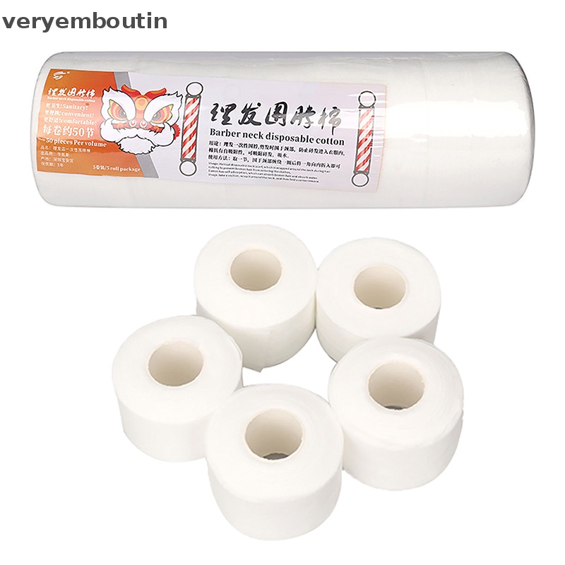Cuộn 5 Cuộn Giấy Giảm Âm Cho Cổ Áo Khi Cắt Tóc