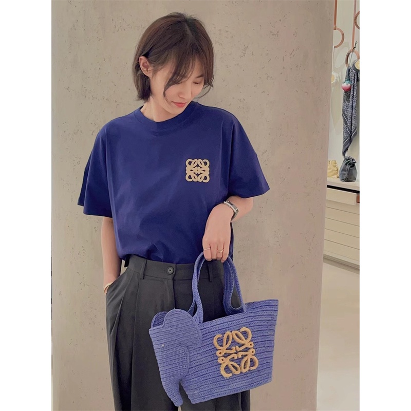 Áo Thun cotton Dệt Kim Tay Ngắn Cổ Tròn Thêu Họa Tiết Paula 'S ibiza L-O88E-W 88- Xu Hướng Thời Trang Đường Phố