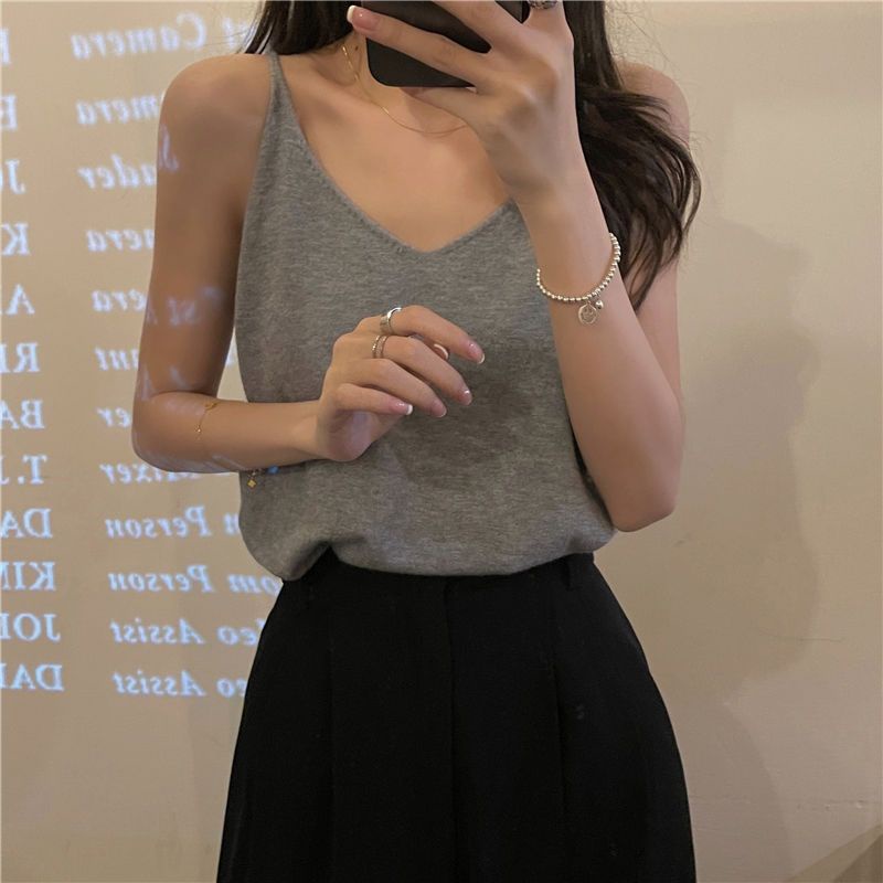 Cozok Áo Sát Nách Màu Trơn Thời Trang Gợi Cảm