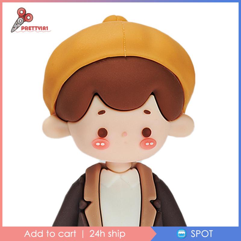 [Prettyia1] Mô Hình Tượng Người Trang Trí Bánh Kem Để Bàn / Để Sách / Ảnh