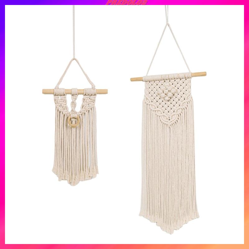 [Predolo2] Macrame Đan Treo Tường Trang Trí Mặt Dây Phong Cách Bohemian Cho Đám Cưới Dorm Cửa Sổ