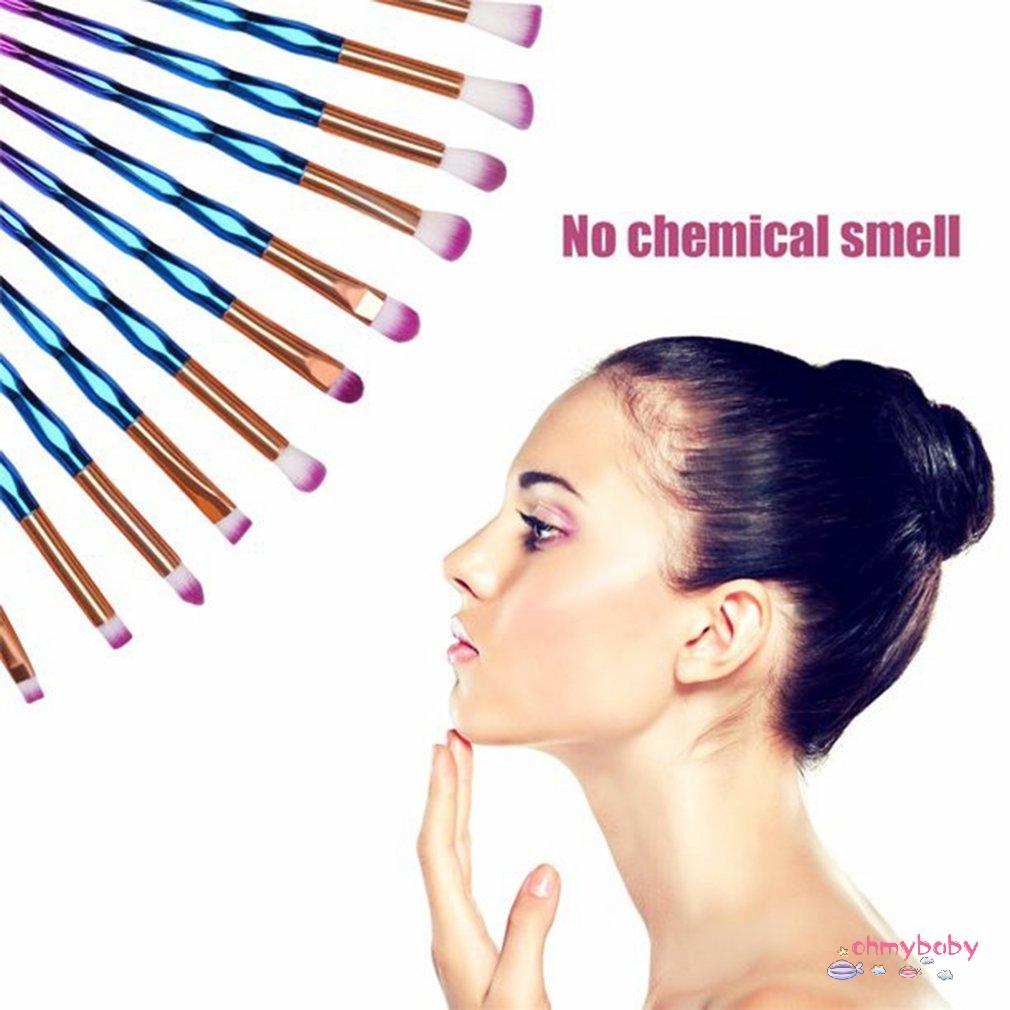 [OMB] 20 Chiếc Kim Cương Bộ Cọ Trang Điểm Cho Phấn Mắt Nền Môi Dụng Cụ Chuyên Nghiệp Mỹ Phẩm Làm Đẹp [Z/2]