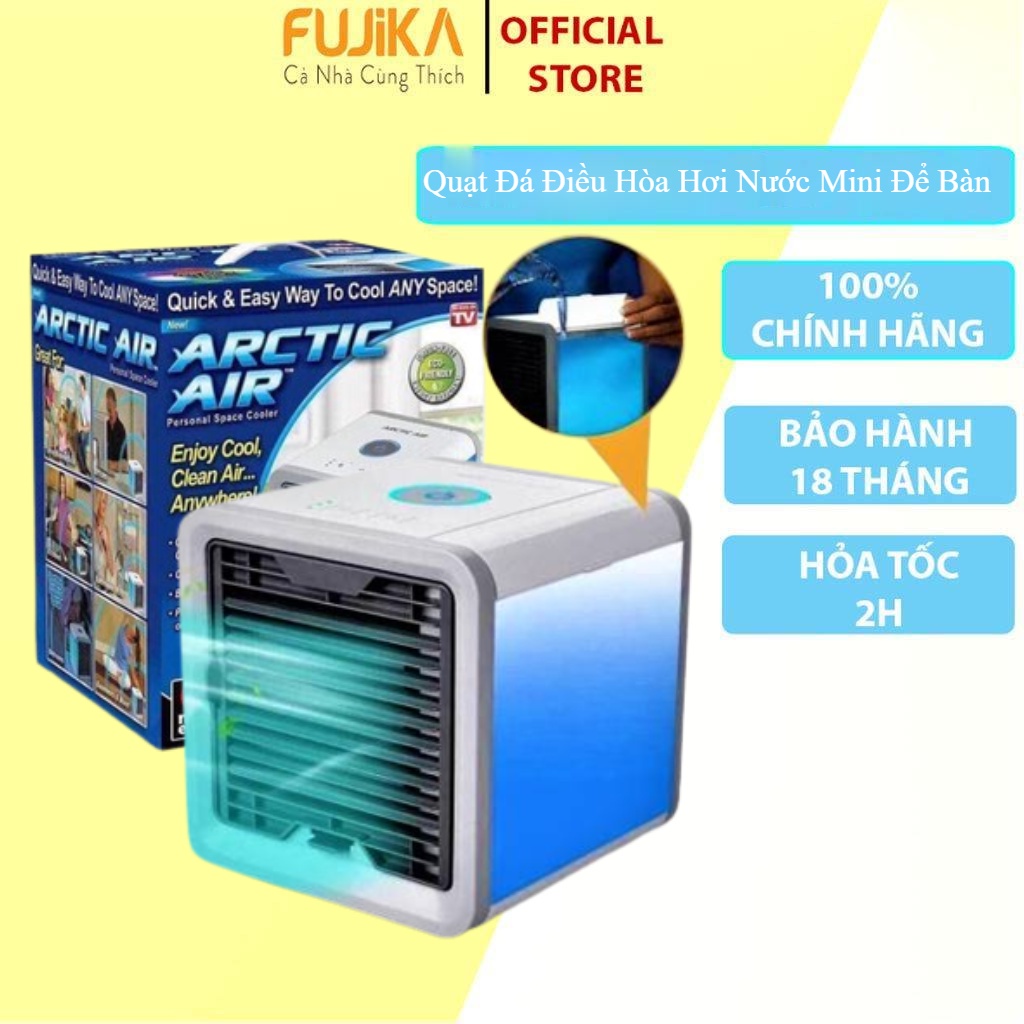 Quạt Đá Điều Hòa Hơi Nước Mini Để Bàn - Quạt tạo ẩm làm mát không khí FUJIKA