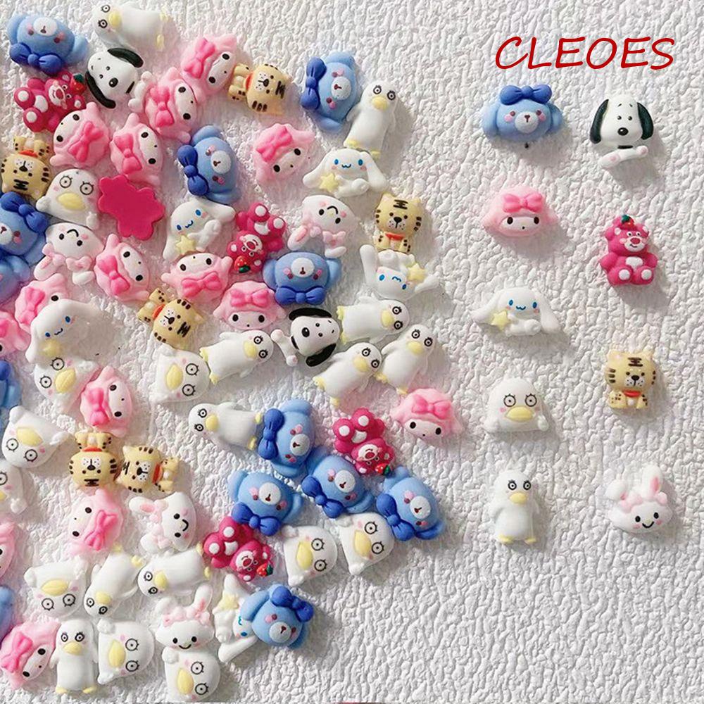 Bộ Phụ Kiện Trang Trí Móng Tay Hình Động Vật Dễ Thương