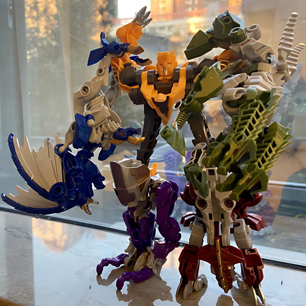 Đồ Chơi Robot Biến Hình Năm Trong Một Cho Bé